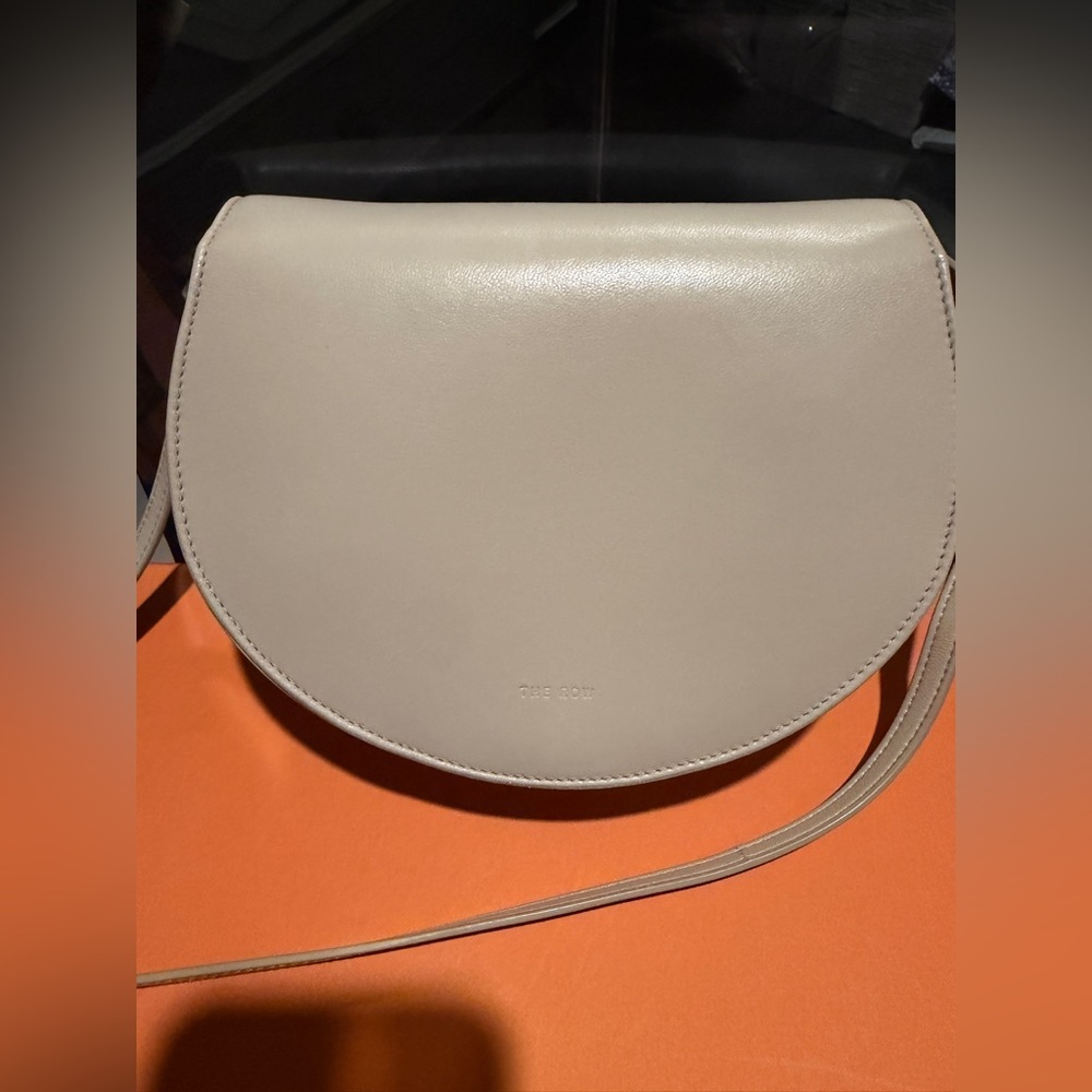 The Row Mini Canteen Bag in Ecru, Minor Front‎ Marks